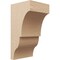 Ekena Millwork 12"W x 12"D x 24"H Wide Asheboro Rough Cedar Woodgrain TimberThane Corbel, Primed Tan CORUR12X12X24ASHRCPR - alternate 1